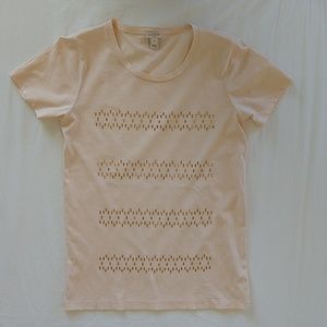 J Crew XS Embellished Cotton Tee